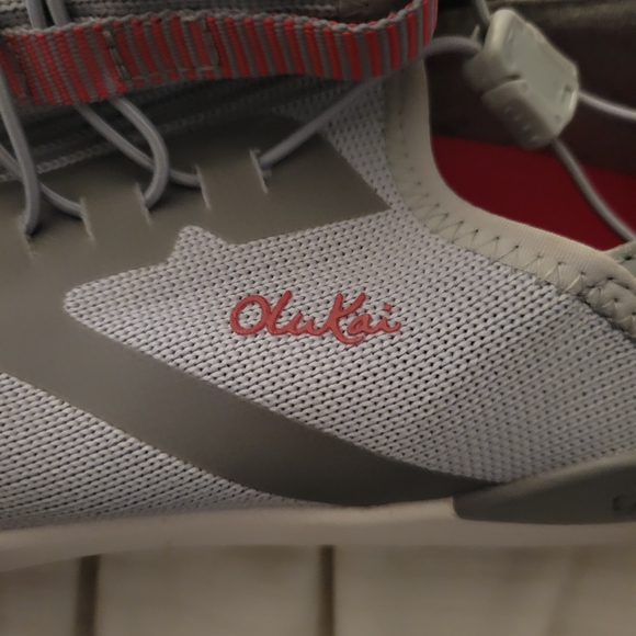 OluKai Gray and White Athletic Shoes - Picture 2 of 5
